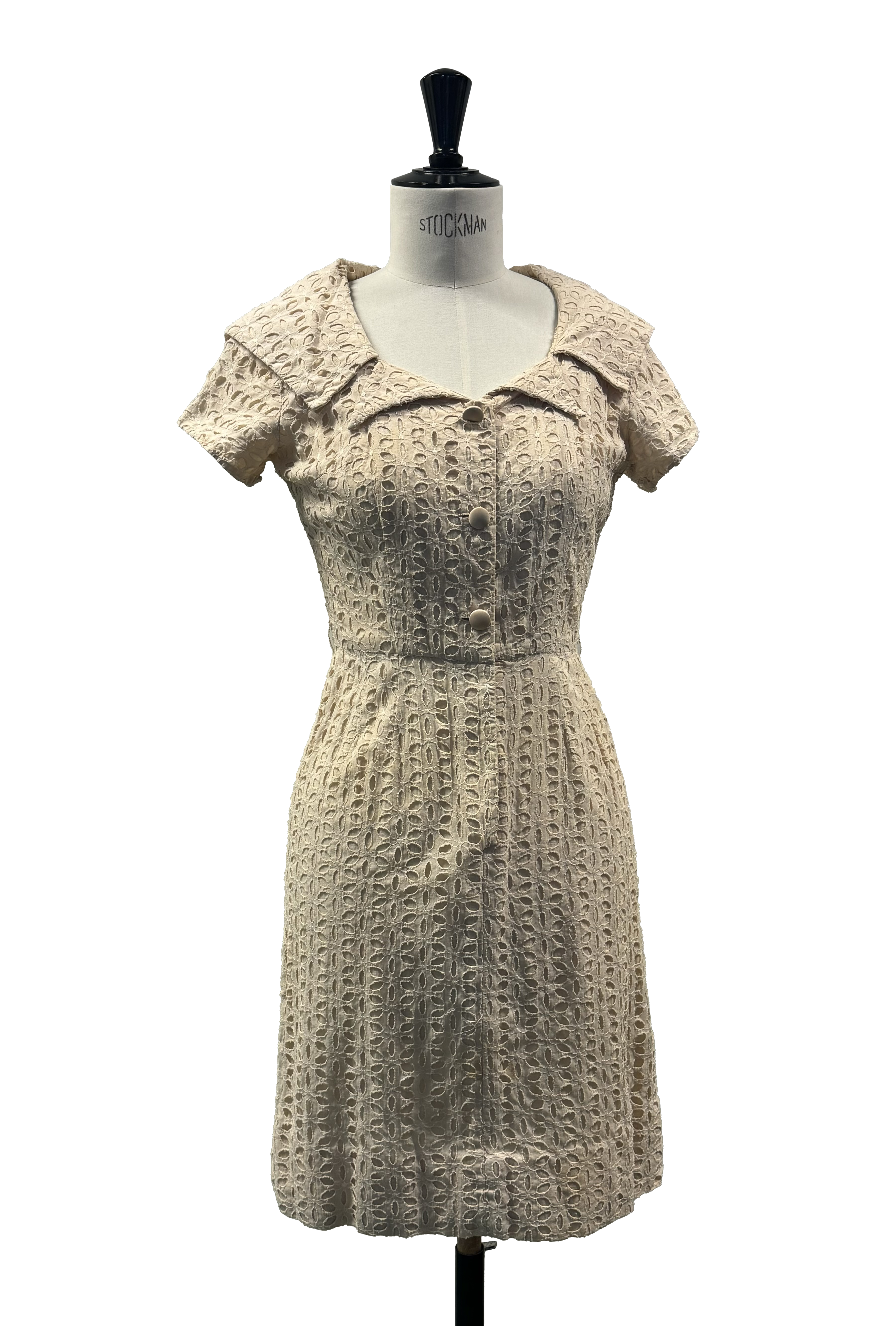 Textured Beige Dress