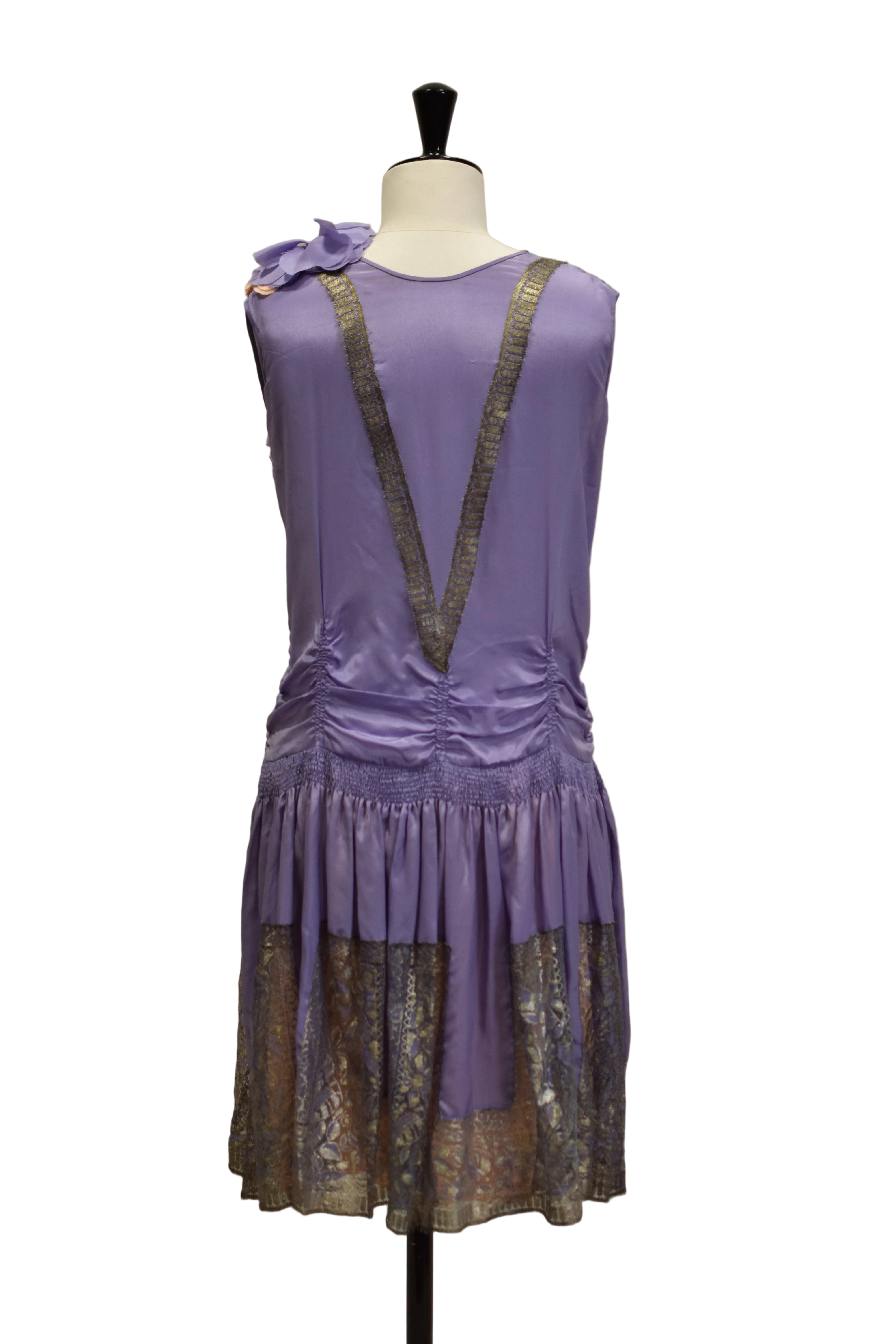 Lavender Drop Waist Dress